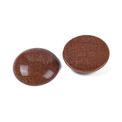 Synthetic Goldstone Cabochons G-H1596-FR-25mm-23-1