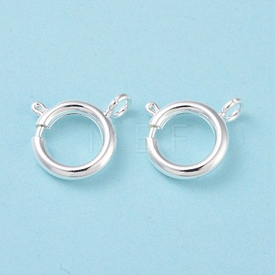 Eco-friendly Brass Spring Ring Clasps KK-D082-01A-S-1