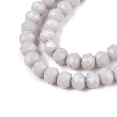 Opaque Solid Color Imitation Jade Glass Beads Strands LS-EGLA-A044-P6mm-D19-1