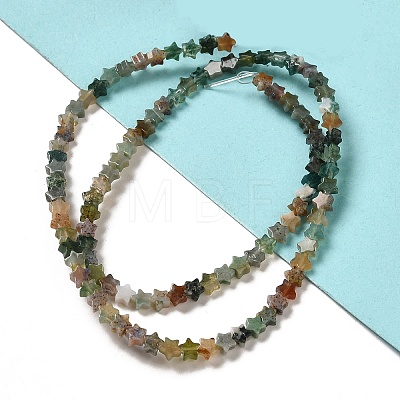 Natural Indian Agate Beads Strands G-G085-B11-01-1