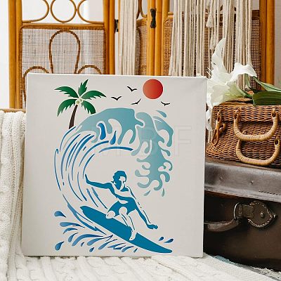 Large Plastic Reusable Drawing Painting Stencils Templates DIY-WH0202-235-1