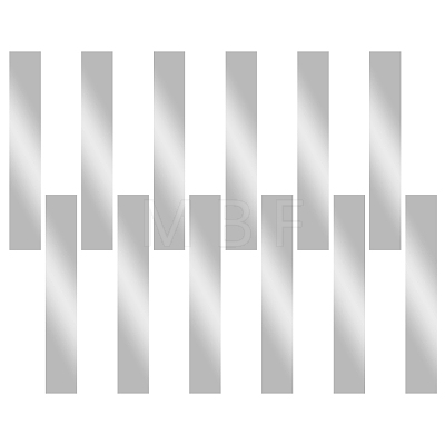 12Pcs 304 Stainless Steel Blank Sheets STAS-OC0001-38B-1