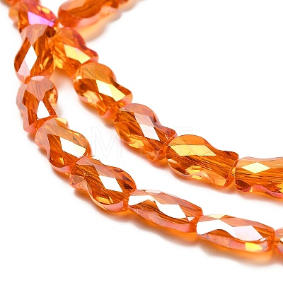 Electroplate Glass Beads Strands EGLA-P066-01A-AB10-1