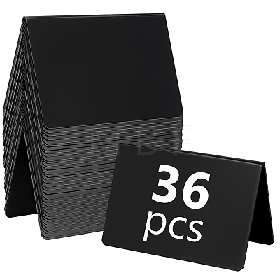 PVC 2 Side V Shaped Table Desktop Sign Display Stand AJEW-WH0696-523-1
