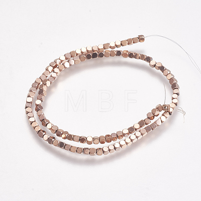 Electroplate Non-magnetic Synthetic Hematite Beads Strands G-K239-14-1