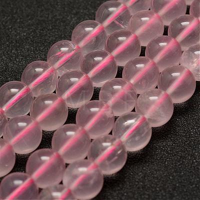 Natural Rose Quartz Beads Strands G-E375-8mm-01-1