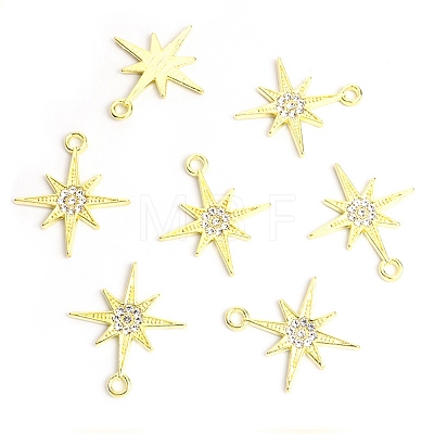 Zinc Alloy Rhinestone Pendants ALRI-WH0001-09G-1