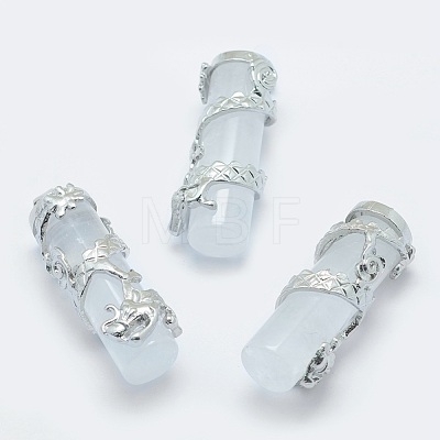 Natural Quartz Crystal Pendants G-O163-E04-1