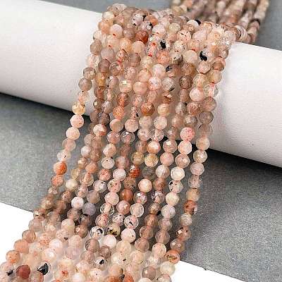 Natural Sunstone Beads Strands G-H002-A03-01-1