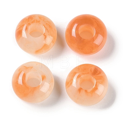 Two Tone Resin European Beads RESI-F055-09B-1