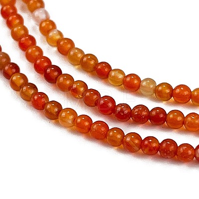 Natural Red Agate Beads Strands G-M438-A10-02-1