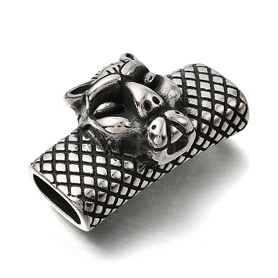 304 Stainless Steel Slide Charms STAS-F356-15AS-13-1