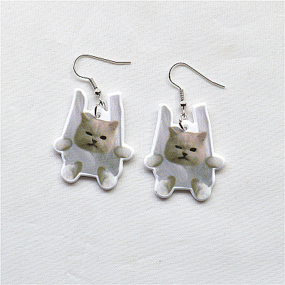 Easter Acrylic Cartoon Dangle Earrings FS-WGB193C-07-1