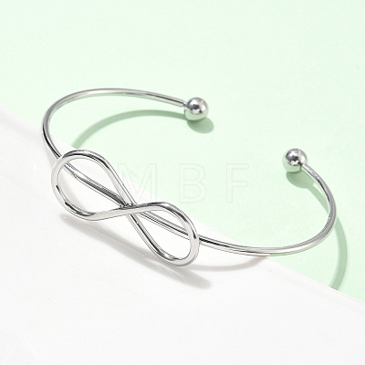 304 Stainless Steel Cuff Bangles BJEW-L682-032P-1