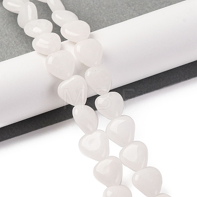 Natural White Jade Beads Strands G-I372-A10-01-1