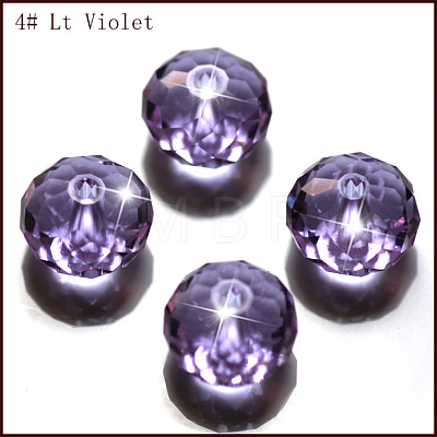 Imitation Austrian Crystal Beads SWAR-F068-6x8mm-04-1