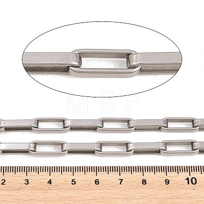 201 Stainless Steel Paperclip Chains CHS-H118-20P-1