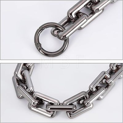 CHGCRAFT 2Pcs 2 Style Acrylic Chain Purse Bag Handle FIND-CA0002-53B-1