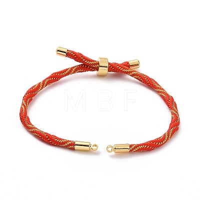 Nylon Cord Silder Bracelets MAK-C003-03G-12-1