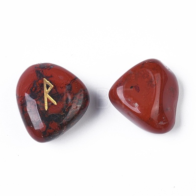 Natural Red Jasper Carved Beads G-M366-06-1