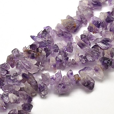 Chips Natural Amethyst Beads Strands G-F214-08-1