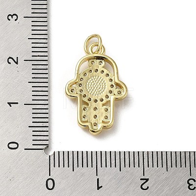 Brass Micro Pave Cubic Zirconia Pendants KK-Q808-02G-1