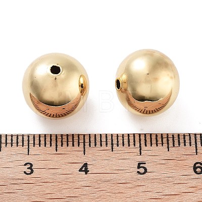 Round Rack Plating Brass European Beads KK-G512-08G-1