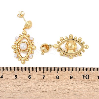 Brass Stud Earrings KK-U058-63B-G-1