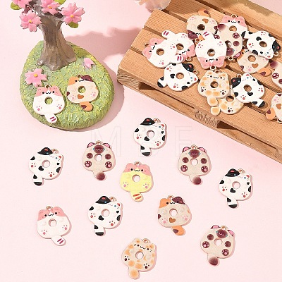 20Pcs Printed Alloy Pendants FIND-YW0012-04-1