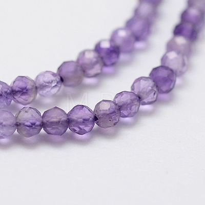 Natural Amethyst Bead Strands X-G-G663-17-2mm-1