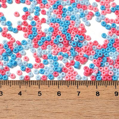 Baking Paint Glass Seed Beads SEED-P006-03A-12-1