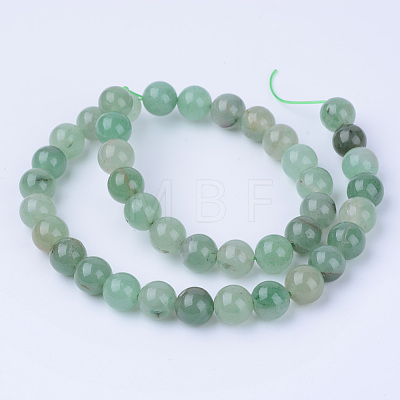 Natural Green Aventurine Beads Strands G-Q462-12mm-20-1