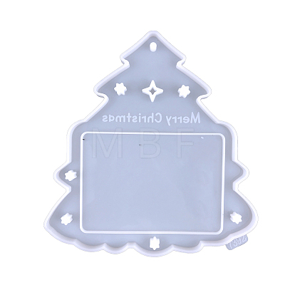 DIY Food Grade Silicone Christmas Theme Photo Frame Pendant Molds XMAS-PW0001-051B-1