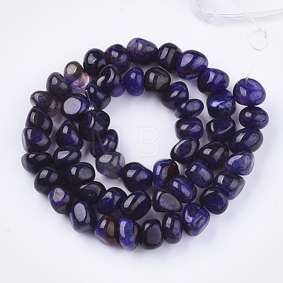 Natural Dragon Veins Agate Beads Strands G-S349-28D-1