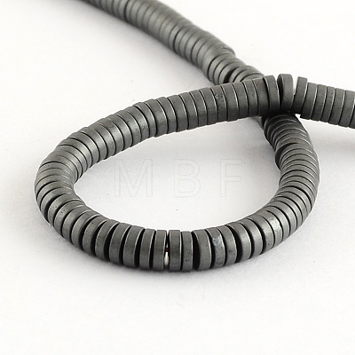 Matte Non-magnetic Synthetic Hematite Beads Strands G-R211-38-1