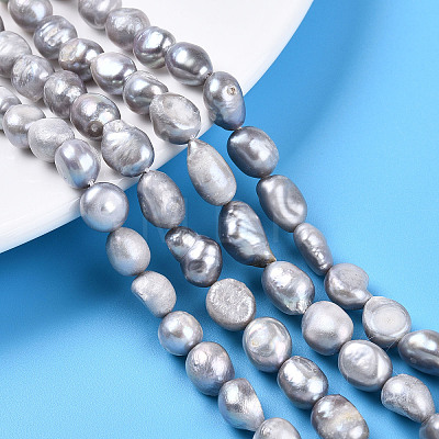 Natural Cultured Freshwater Pearl Beads Strands PEAR-N014-08L-1