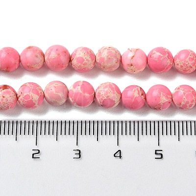 Synthetic Imperial Jasper Dyed Beads Strands G-D077-A01-01F-1