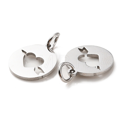 304 Stainless Steel Charms STAS-D050-07P-01-1