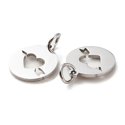 Non-Tarnish 304 Stainless Steel Charms STAS-D050-07P-01-1