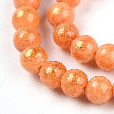 Natural Mashan Jade Beads Strands G-A255-A01-04J-1