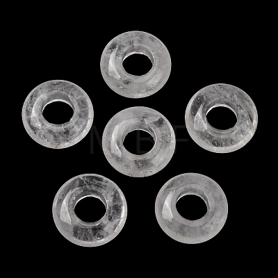 Natural Quartz Crystal European Beads G-C134-01G-1