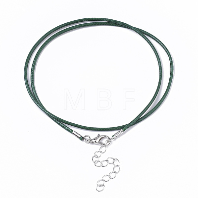 Waxed Cotton Cord Necklace Making MAK-S032-1.5mm-B03-1