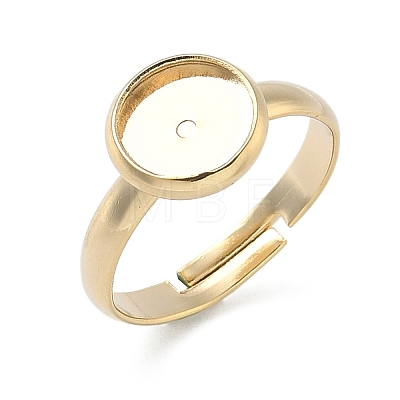 Adjustable Brass Pad Ring Setting KK-K414-08G-1