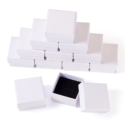Rhombus Textured Cardboard Ring Gift Storage Boxes CON-TAC0001-07A-1