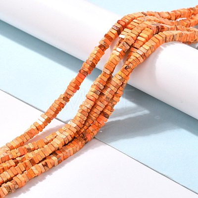 Natural Imperial Jasper Beads Strands G-P460-05C-1