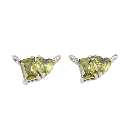 Brass Pave Cubic Zirconia Charms CU-CBA6A75-04P-12-1