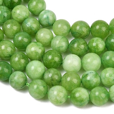 Natural Dyed White Jade Beads Strands GG-CBAEB22-B01-8mm-14-1