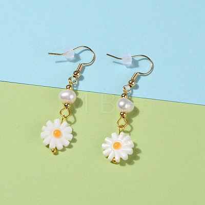 Flower Dangle Earrings EJEW-JE05781-03-1