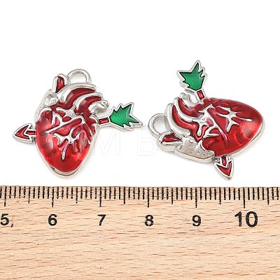 Rack Plating Alloy Enamel Pendants AL-CBA2B10-01P-04-1