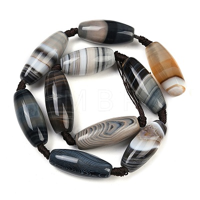 Natural Agate Beads Strands G-NH0052-A01-1